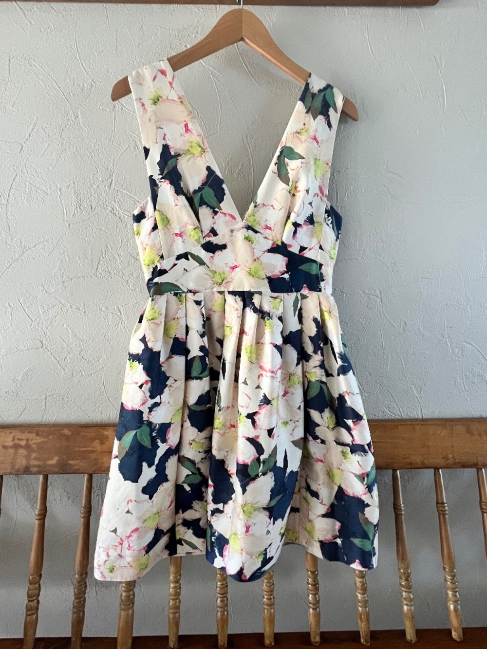 J Crew Floral V neck Cocktail dress